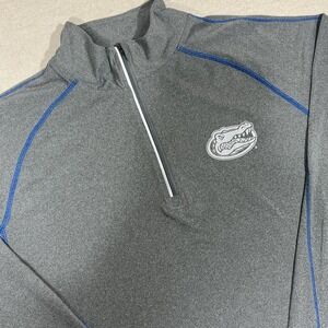 Section 101 by Majestic Florida Gators Women's Gray Quarter Zip XL Reflective UF